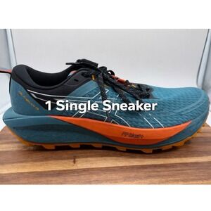 ASICS Gel-Trabuco 13 Men's Size 9 1/2 Single Right Sneaker Teal Orange  0424